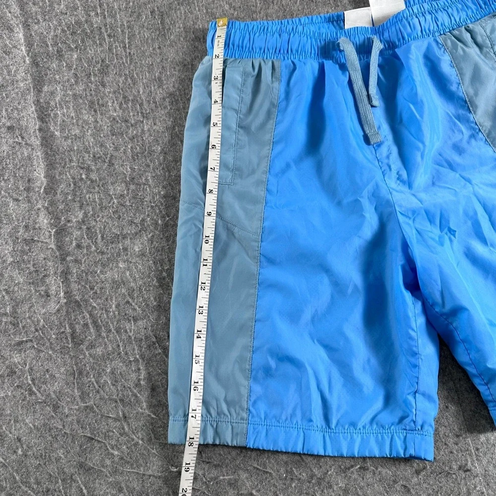 Nike Mens Sportswear Woven Shorts Blue Grey Neon DO6587-412 Size M Excellent
